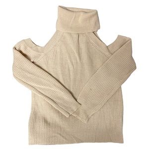 Kendall & Kylie cold shoulder turtleneck sweater
